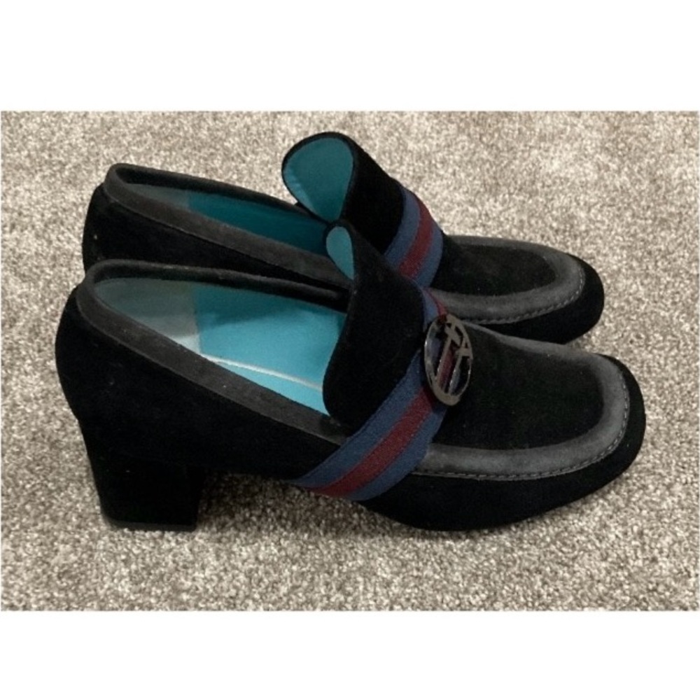 THIERRY RABOTIN ‘Mellin’ Suede Chunky Heel Loafer